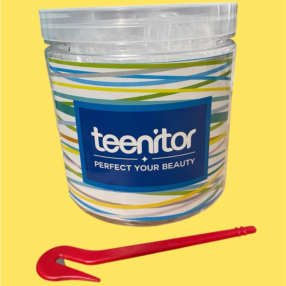 Elastic Hair Ties With Elastic Cutter